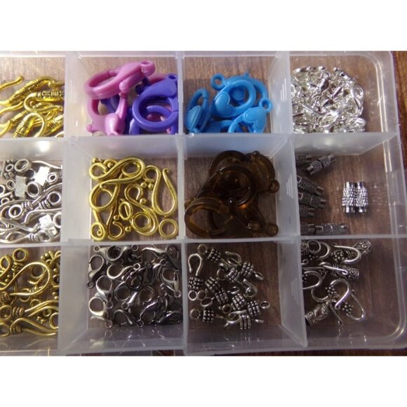 Mixed Jewelry Making Clasps in Container - Picture 3 of 3